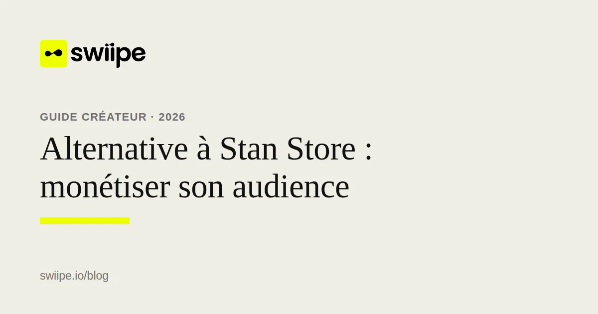 Alternative à Stan Store comparant storefront et funnel pour monétiser une audience de créateur
